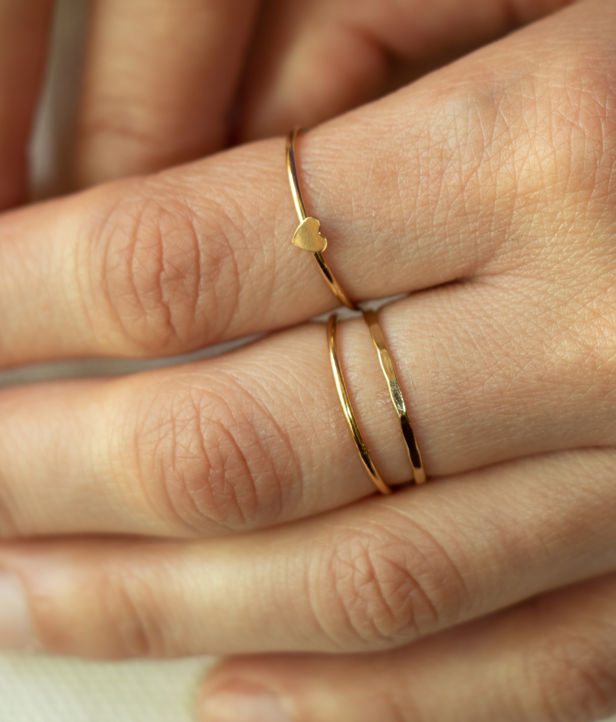 Hammered Stacking Ring