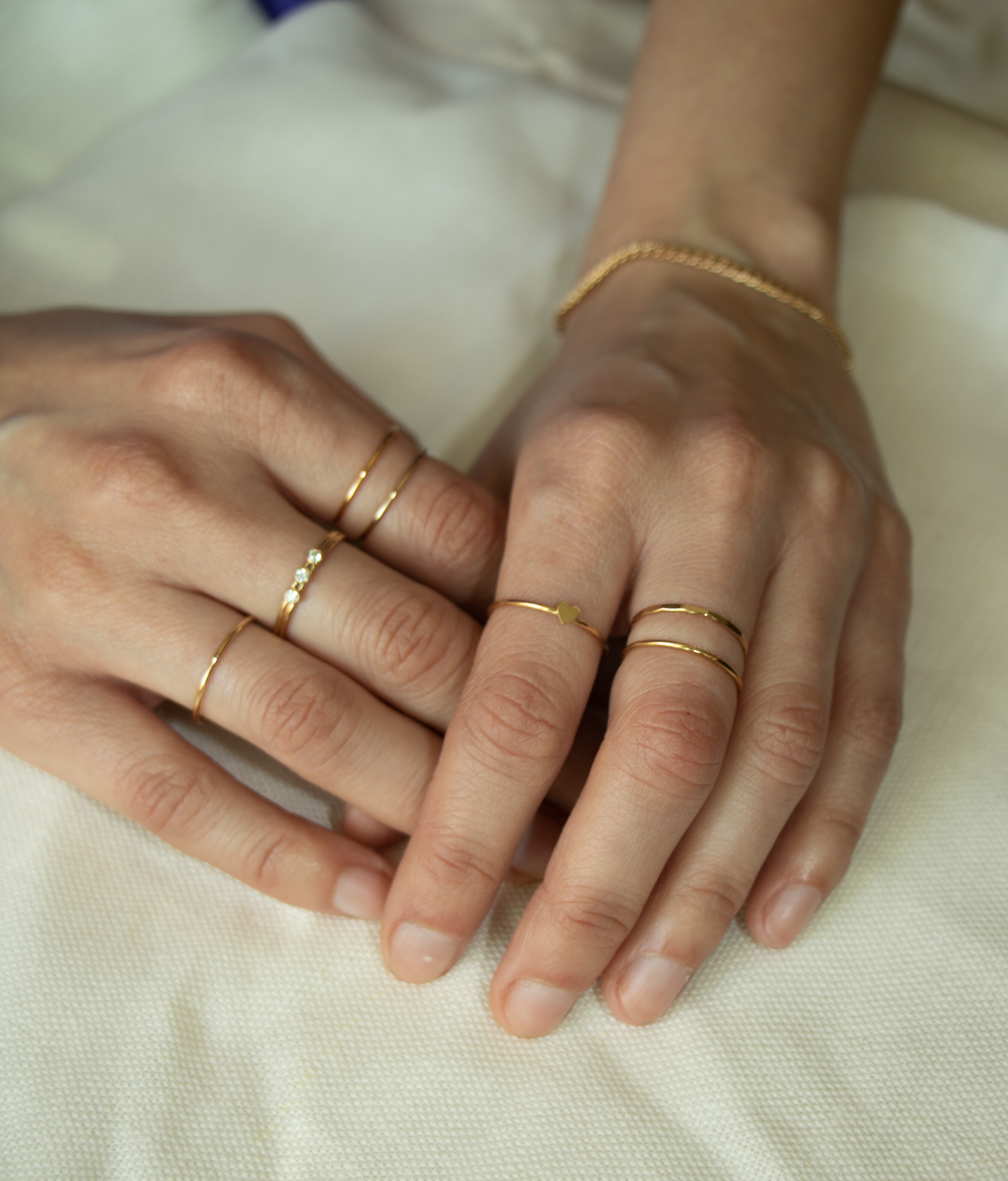 Hammered Stacking Ring