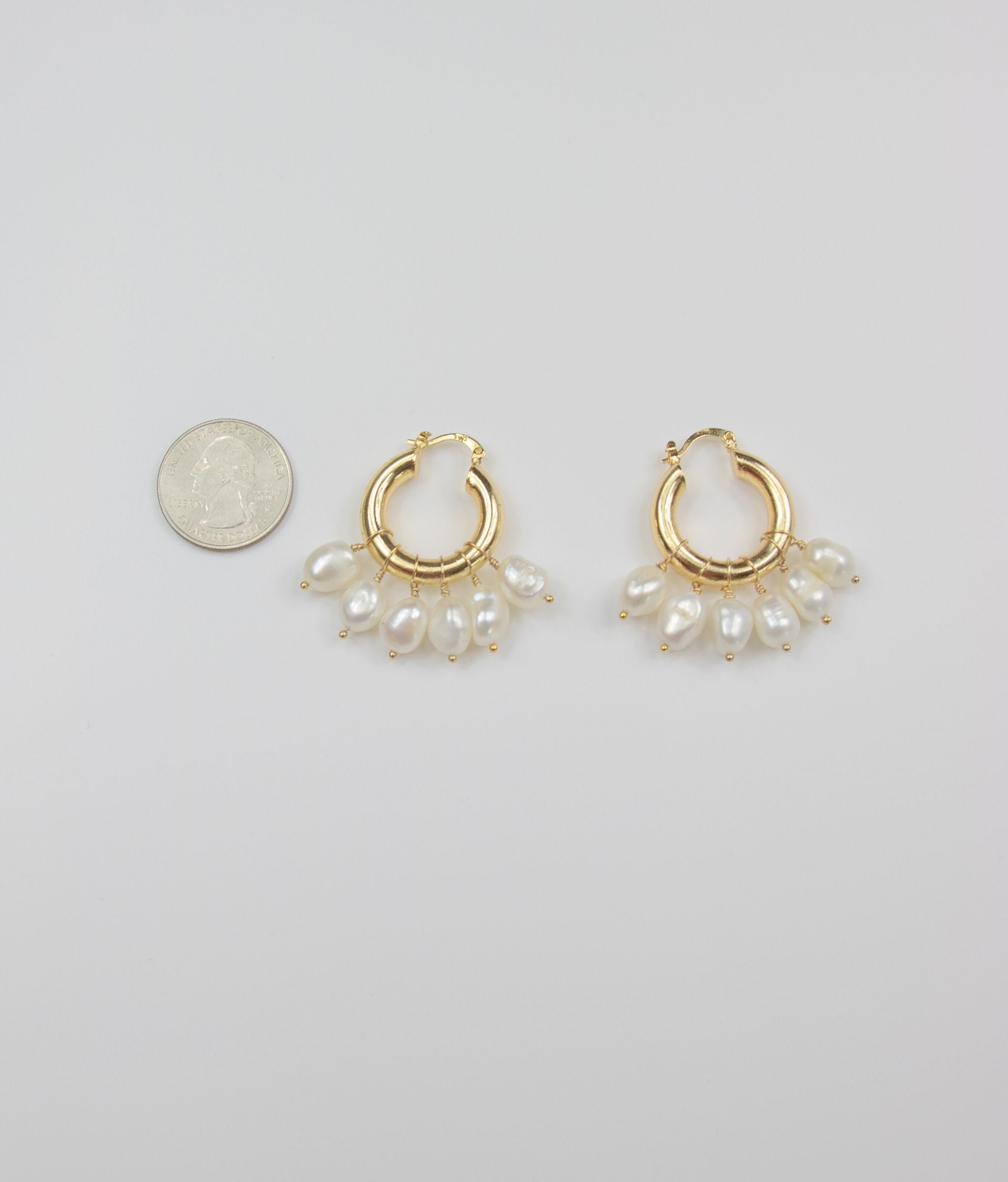 ETERNAL SUMMER PEARL HOOPS