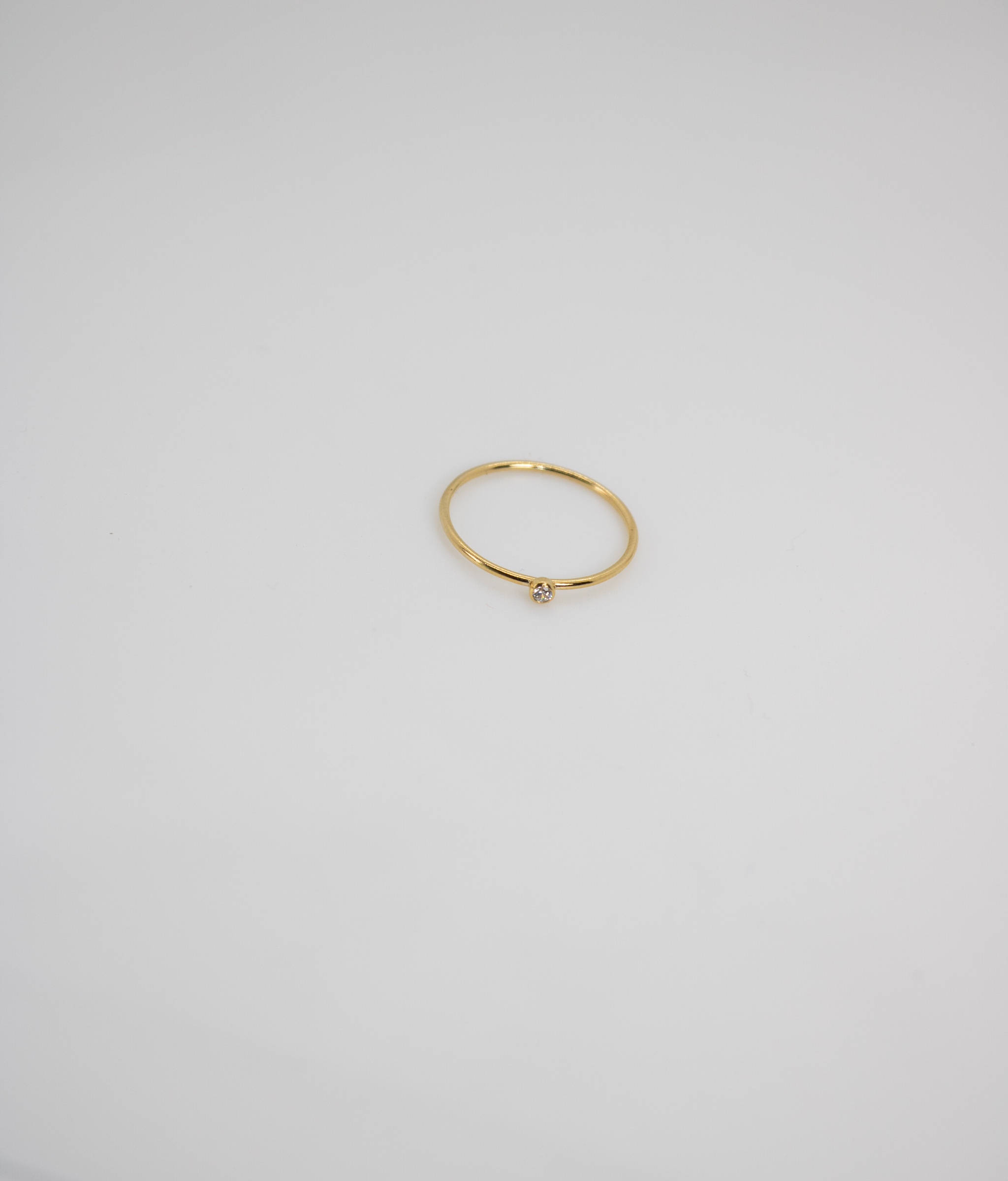 Solo CZ Stacking Ring