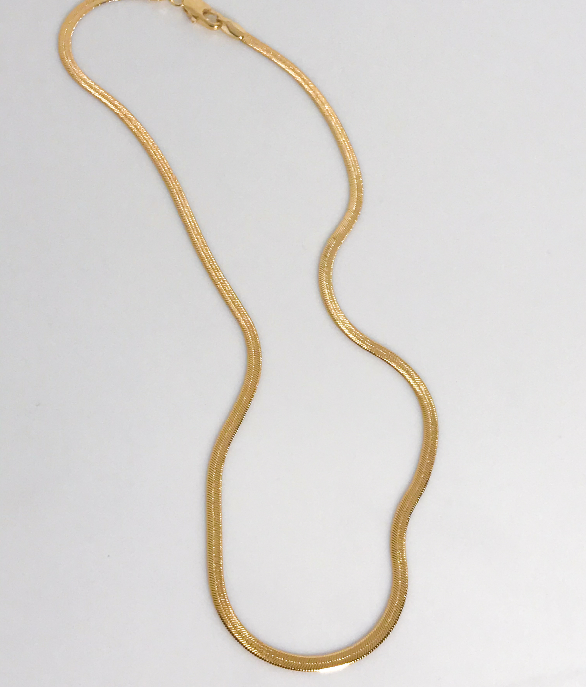 HERRINGBONE CHAIN NECKLACE | 3MM