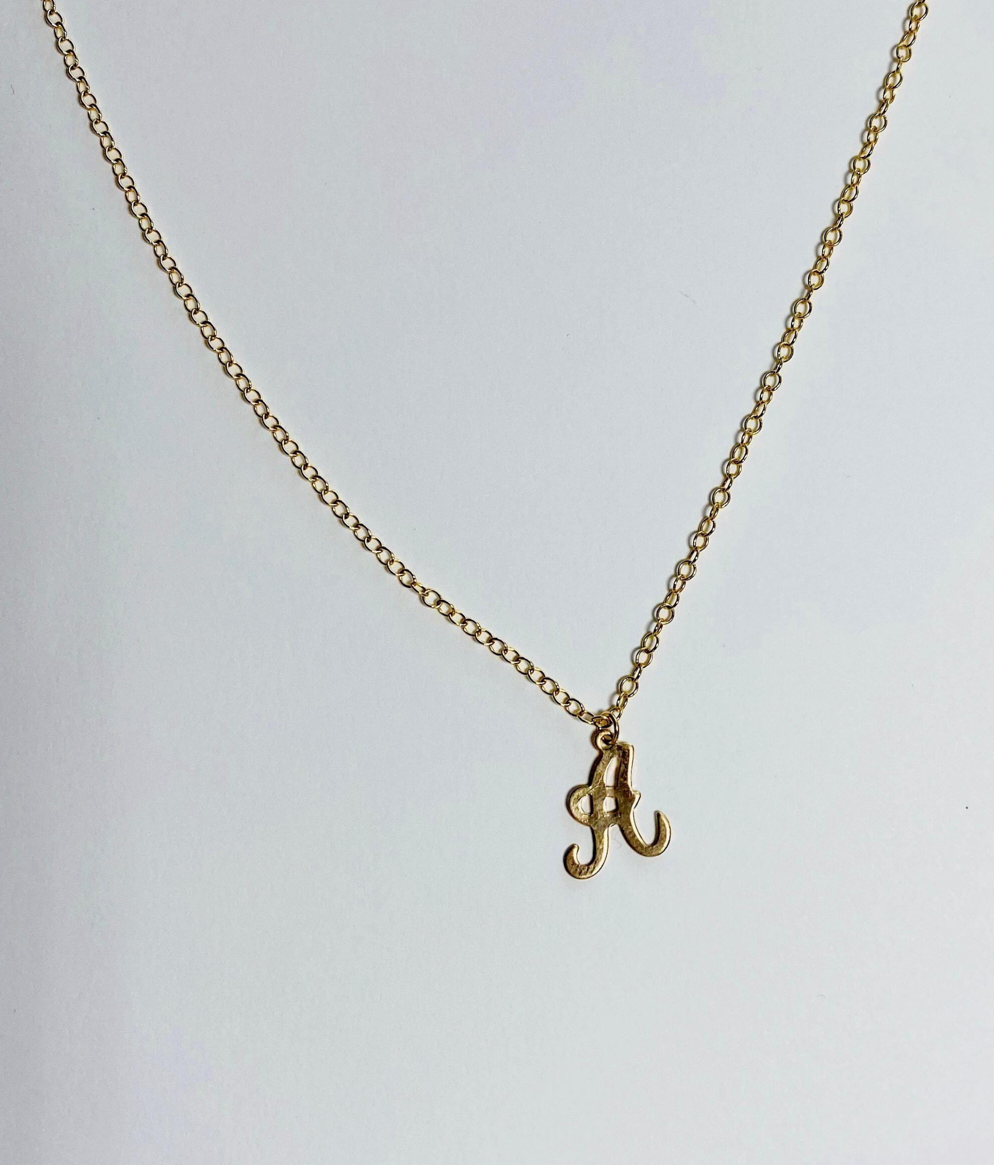 Cursive Letter Necklace