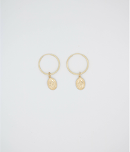 Load image into Gallery viewer, Maria Gold Filled Drop Hoops