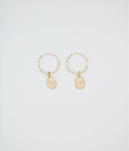 Maria Gold Filled Drop Hoops