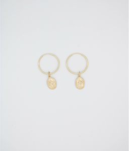 Maria Gold Filled Drop Hoops