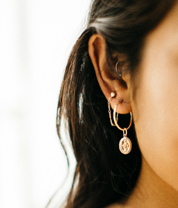 Maria Gold Filled Drop Hoops