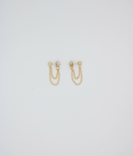 She Is Rare Gold Filled Chain Earrings