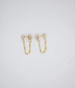 She Is Rare Gold Filled Chain Earrings