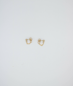 Tiny Trouble Gold Filled Chain Earring