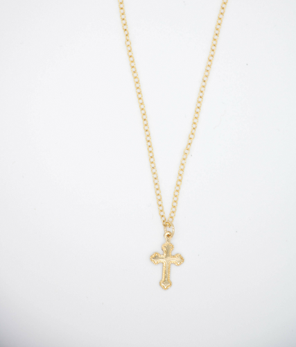 Tocando El Cielo Gold Filled Cross