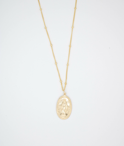 Virgen Maria Gold Filled Necklace