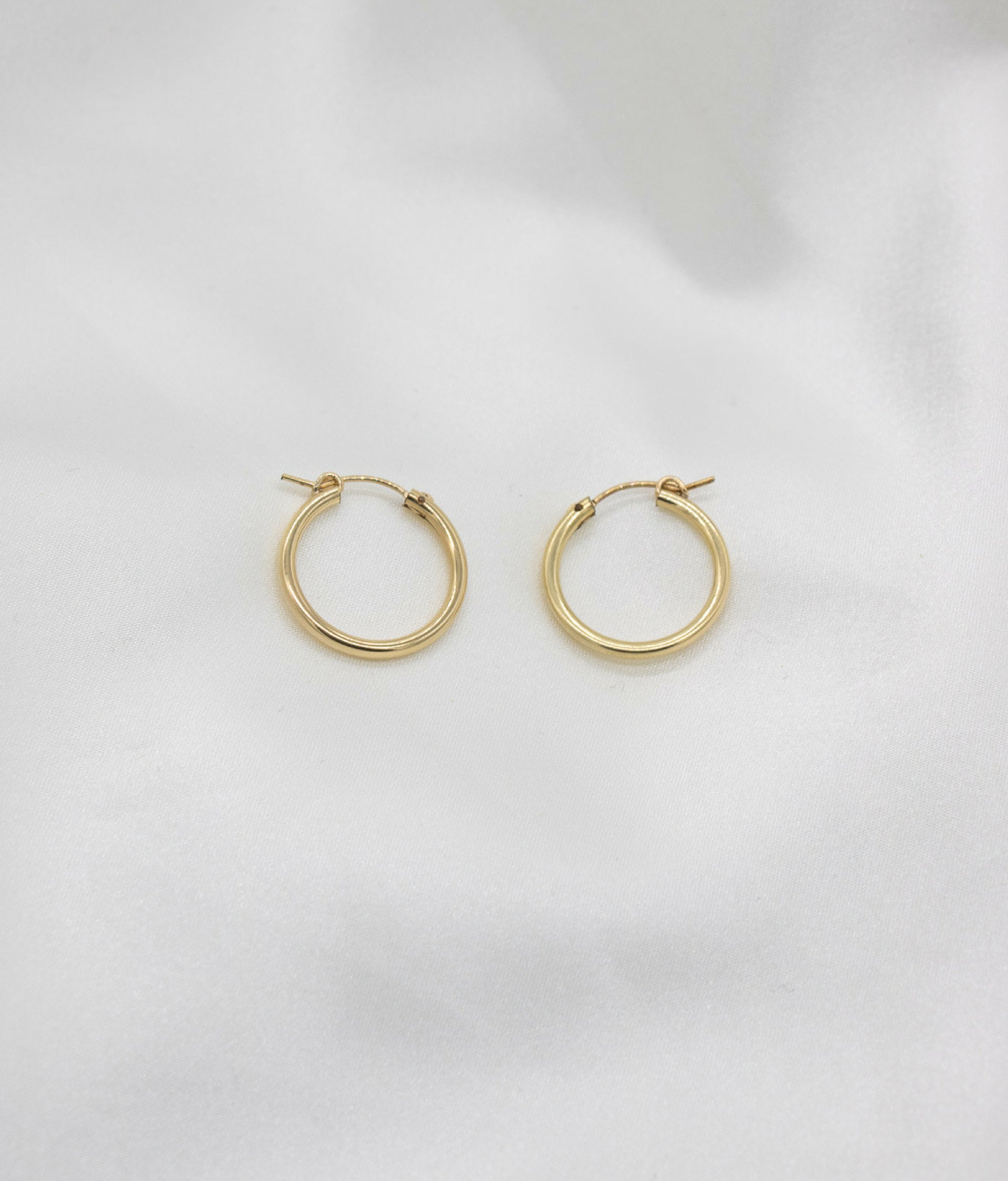 hoops, gold, earrings, accessorize, accessories, cuffs, jewelry, Candela Gold Filled Tube Hoops, gold-filled 